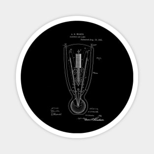 Electric Arc Lamp Vintage Patent Hand Drawing Magnet